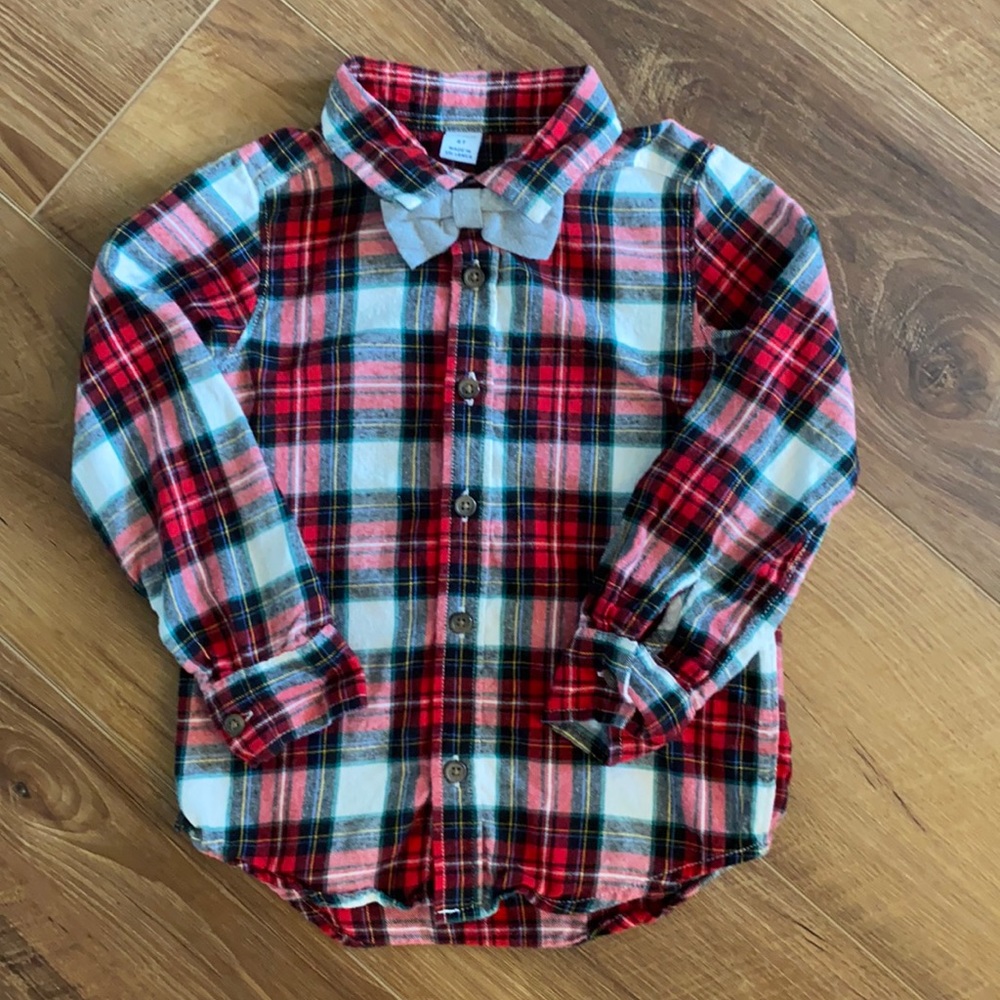 light weight dress flannel with detachable tie